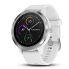Часы Garmin Vivoactive 3 серебристые с белым ремешком (витринный образец)