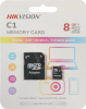 Карта памяти Hicvision microSD на 8Gb 10 класс + адаптер